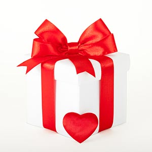 gift with heart