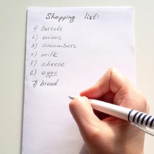 shopping list